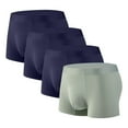 thumbnail image 1 of Posijego 4 Pack Men's Underwear Breathable Boxer Briefs Quick Dry Athletic Workout Boxers Seamless Underpants, 1 of 2