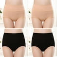thumbnail image 1 of Posijego 4 Pack Women's Underwear Full Coverage Cotton Briefs Panties Breathable Stretch Panties for Women, 1 of 3