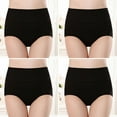 thumbnail image 1 of Posijego 4 Pack Women's Underwear Full Coverage Cotton Briefs Panties Breathable Stretch Panties for Women, 1 of 5