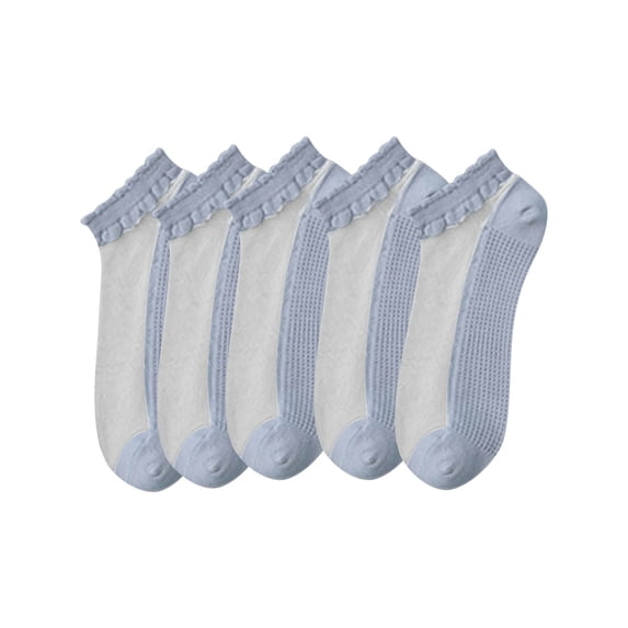 Posijego 5 Ankle Socks for Women Low Cut Crew Socks Breathable Lightweight Stretch Cotton Socks for Women