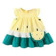 thumbnail image 1 of Posijego Baby Girls Cute Dresses Sleeveless Ruffle Tiered Dresses for Toddler Girls Sundresses Casual Summer with Bags, 1 of 5