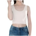 thumbnail image 1 of Posijego Big Girls Tank Tops Built-In Bra Pads Undershirts Crewneck Sleeveless Cropped Tops Yoga Athletic Tank Tees, 1 of 6