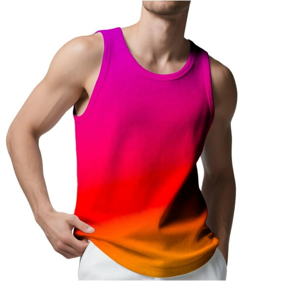 Posijego Big & Tall Mens Tank Tops Slim Muscle Basic T-Shirts Sleeveless Shirts Workout Athletic Tank Tops for Men