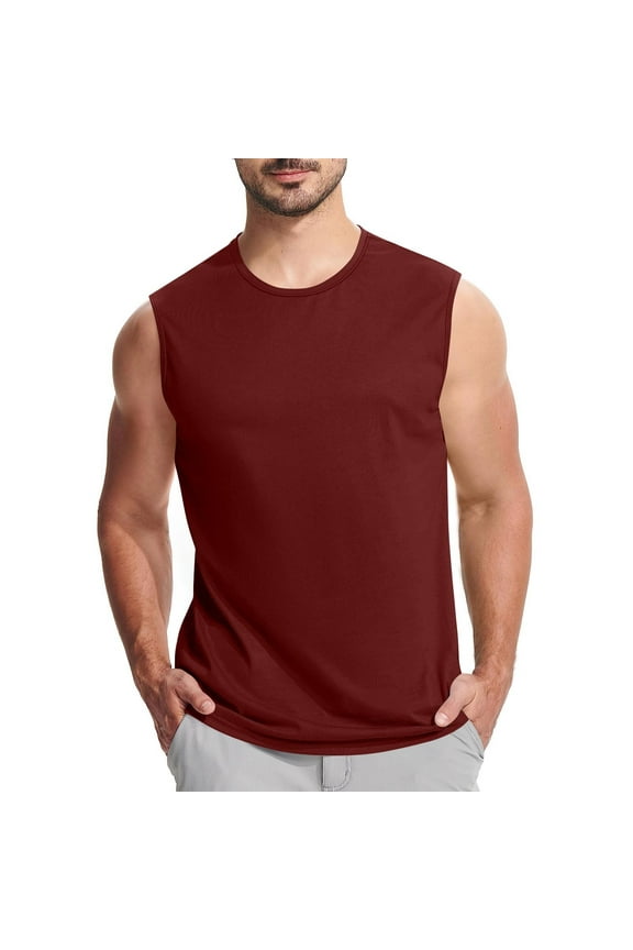 Big & Tall Tank Top for Men Muscle Tank Shirts Men's Sleeveless Casual Athletic Workout Tees