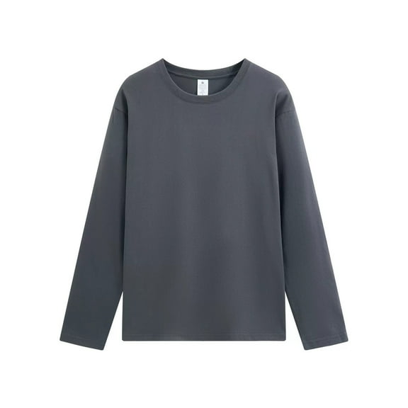 Posijego Big and Tall Men's T-Shirts Cotton Long Sleeve Basic Tee Shirts Undershirts Pajama Tops for Men