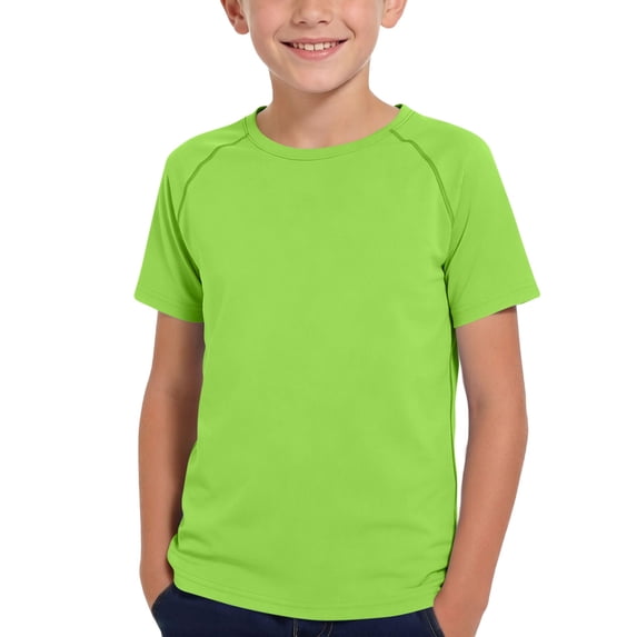 Posijego Boys Athletic Tops Active Short Sleeve T-Shirts Quick Dry Workout Running Tennis Shirts Summer Clothes