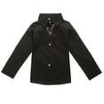thumbnail image 1 of Posijego Boys Button Down Shirts Cotton Long Sleeve Dress Shirt Solid Color Lapel Tops for Little Big Kids, 1 of 5