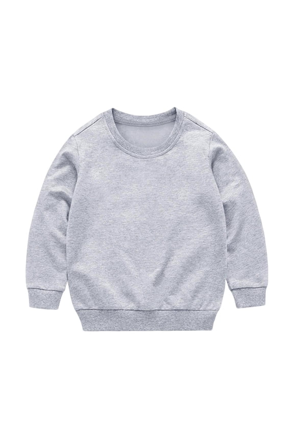 Kids Boys Girls Sweatshirt Cotton Tees Tops Long Sleeve Shirt Toddler Pullover T-Shirts