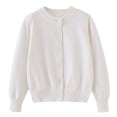 thumbnail image 1 of Posijego Boys Girls Uniform Sweater Cardigan Crew Neck Button Closure Knit Long Sleeve Cardigans Uniform Jackets, 1 of 8