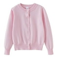 thumbnail image 1 of Posijego Boys Girls Uniform Sweater Cardigan Crew Neck Button Closure Knit Long Sleeve Cardigans Uniform Jackets, 1 of 8