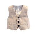 thumbnail image 1 of Posijego Boys Suit Vests Toddler Little Boys Waistcoats Party Wedding Birthday Party Vests 1-14 Years, 1 of 3