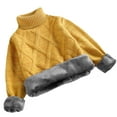 thumbnail image 1 of Posijego Boys Turtleneck Sweater Knit Long Sleeve Pullover Warm Sweater Winter Padded Tops for Little Boys, 1 of 3