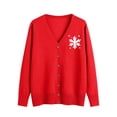 thumbnail image 1 of Posijego Christmas Sweater Cardigan for Women Button Closure Knit Long Sleeve Open Front Jackets, 1 of 5