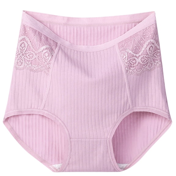 Posijego Cotton Briefs for Women Plus Size Seamless Panties High Waist No Show Ladies Breathable Underwear
