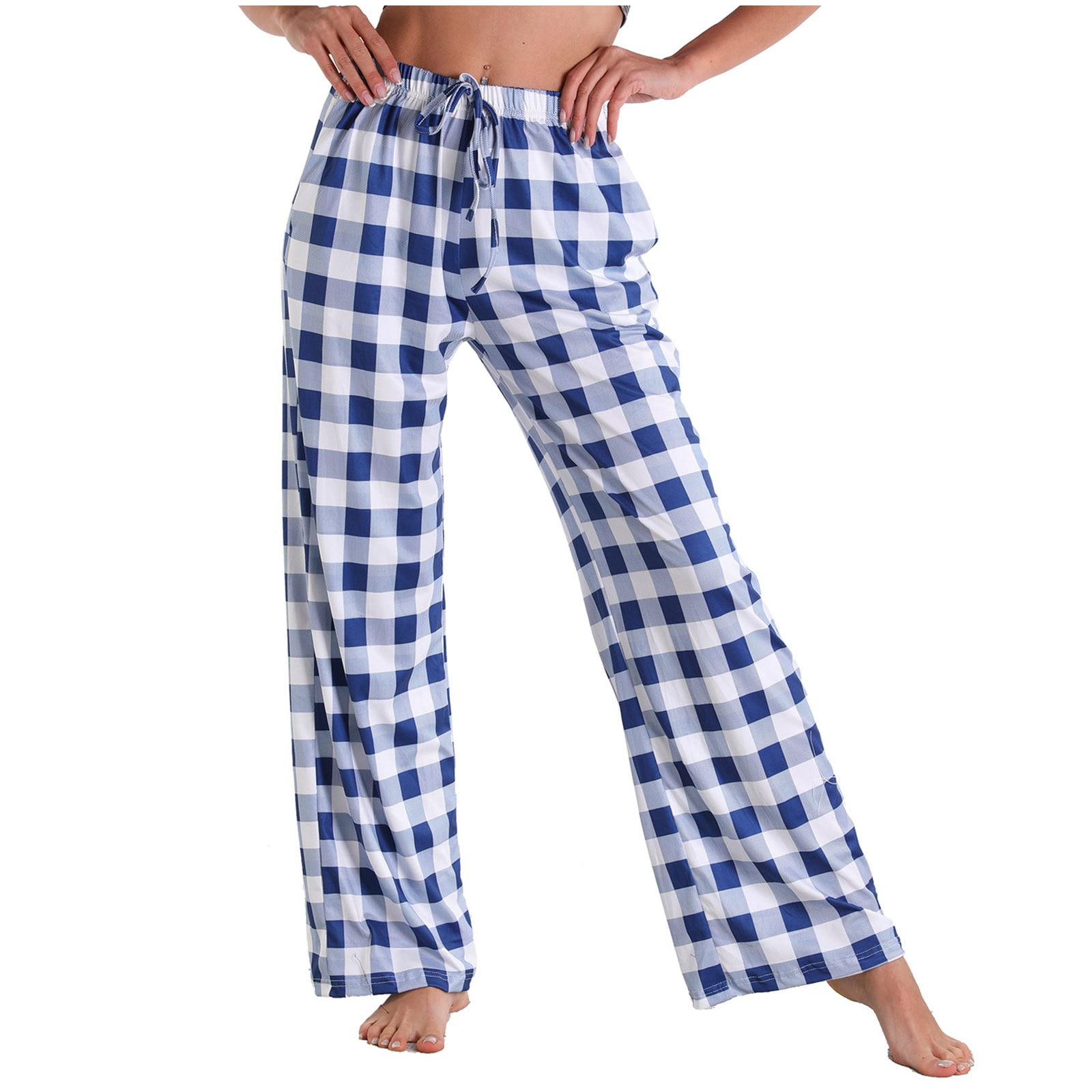 Posijego Cotton Pajama Pants for Women Printed Casual Drawstring ...