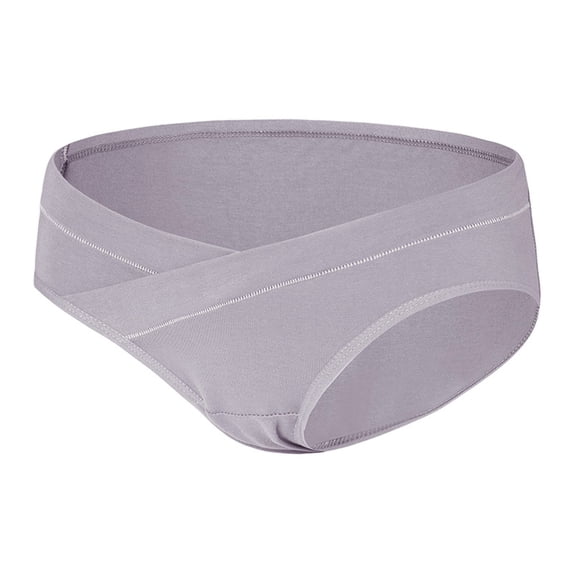 Posijego Cotton Underwear for Women Plus Size High Waist Panties Solid Color Breathable Seamless Briefs
