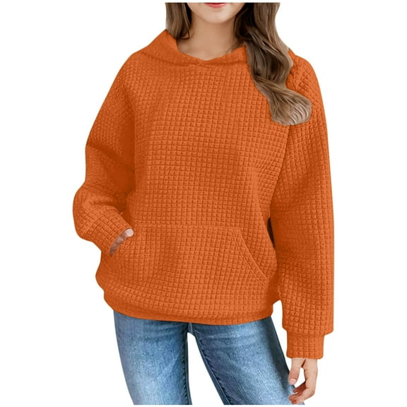 Posijego Cute Hoodie for Girls Spring Hooded Sweatshirts Long Sleeve Oversized Pullover Tops with Pocket