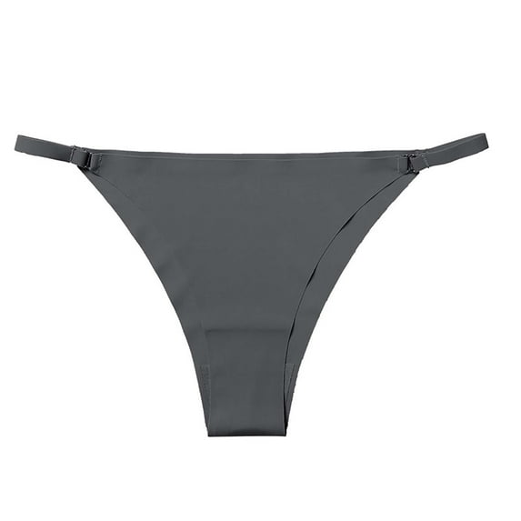 Posijego G-String Thongs for Women No Show Thong Underwear Ladies Seamless Low Rise Panties Underpants