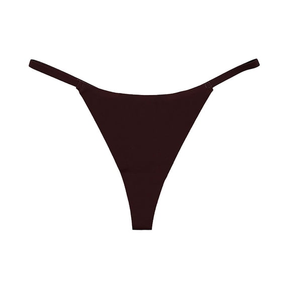 Posijego G-String Thongs for Women No Show Thong Underwear Ladies Seamless Low Rise Panties Underpants