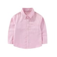 thumbnail image 1 of Posijego Girls Boys Long Sleeve Dress Shirts Button down School Uniform Shirt Cotton Tops Size 2-15Y, 1 of 2