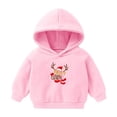 thumbnail image 1 of Posijego Girls Boys Sweatshirt Merry Christmas Print Long Sleeve Hoodie Kids Casual Pullover Fall Winter Clothing, 1 of 5