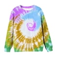 thumbnail image 1 of Posijego Girls Boys Tie-Dye Sweatshirt Long Sleeve Pullover Spring Trendy Sweatshirts Tops for Toddlers Kids, 1 of 3