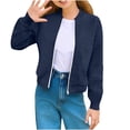 thumbnail image 1 of Posijego Girls Casual Jackets Kids Fall Zip up Outwear Long Sleeve Solid Color Athletic Jacket with Pockets 5-14 Years, 1 of 7