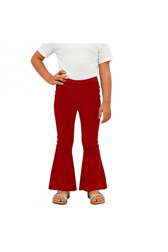 Girls Flare Leg Yoga Pants Athletic Workout Bell Bottoms Wide Leg Athletic Dance Leggings Activewear Bootcut Pants