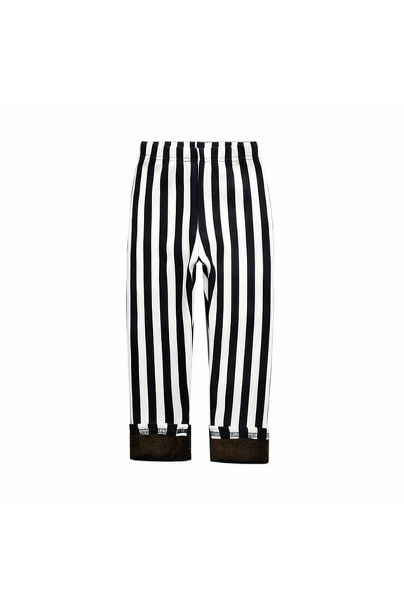 Girls Fleece Lined Leggings Winter Thick Tights Print Stretchy Warm Leggings for Cold Weather