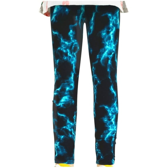 Posijego Girls Leggings Yoga Pants Heart Printed Stretch Leggings Ankle Length Tight Pants 2-10 Years