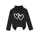 thumbnail image 1 of Posijego Girls Long Sleeve T-Shirts Heart Printed Turtleneck Basic Tee for Little Girl Cotton Winter Tops, 1 of 3