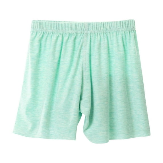 Posijego Girls Pajama Shorts Summer Cotton Lounge Shorts Elastic Waist Solid Color Pjs Sleep Shorts 3-14 Years