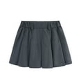 thumbnail image 1 of Posijego Girls Pleated Skirts School Uniform Skirt with Lined Elastic Waistband Mini Formal Short Skirts Solid Color, 1 of 8