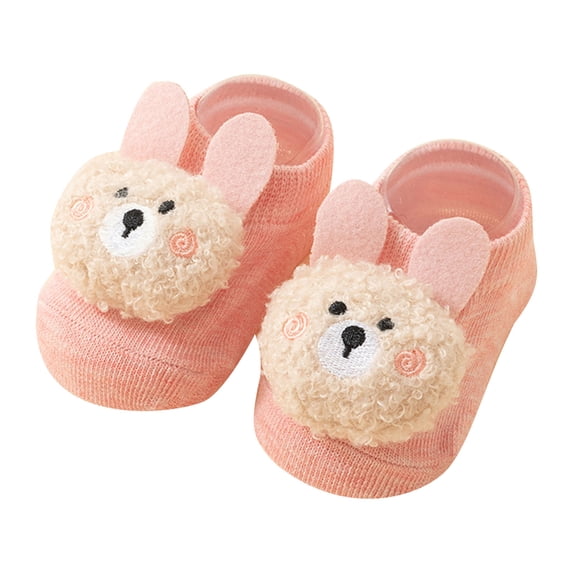 Posijego Infant baby boys girls non-slip socks cotton floor crew socks socks toddler cute socks size 0-3 years