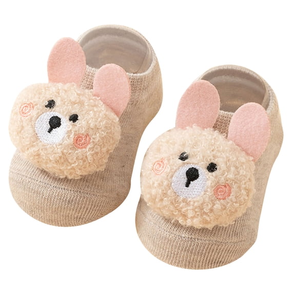 Posijego Infant baby boys girls non-slip socks cotton floor crew socks socks toddler cute socks size 0-3 years