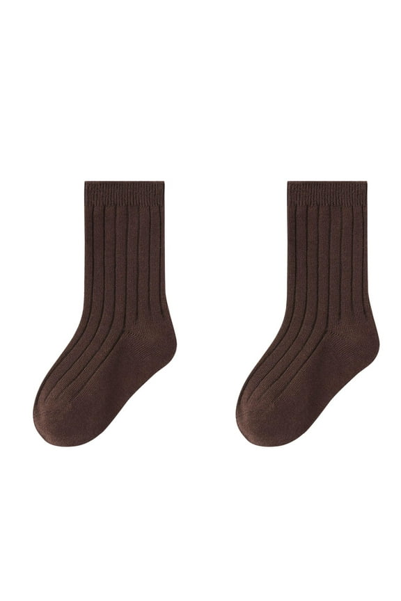 Kids Boys Girls Crew Socks School Uniform Dress Socks Breathable Casual Athletic Cotton Socks 3-12 Years