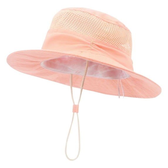 Posijego Kids Boys Girls Sun Hat Wide Brim Outdoor Fishing Summer Beach Vacation Hat Adjustable Size Caps