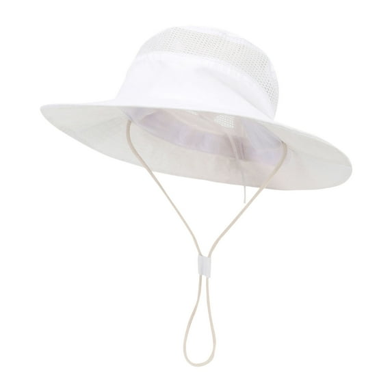 Posijego Kids Boys Girls Sun Hat Wide Brim Outdoor Fishing Summer Beach Vacation Hat Adjustable Size Caps