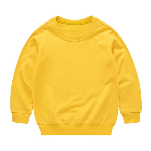 Posijego Kids Boys Girls Sweatshirt Cotton Tees Tops Long Sleeve Shirt Toddler Pullover T-Shirts