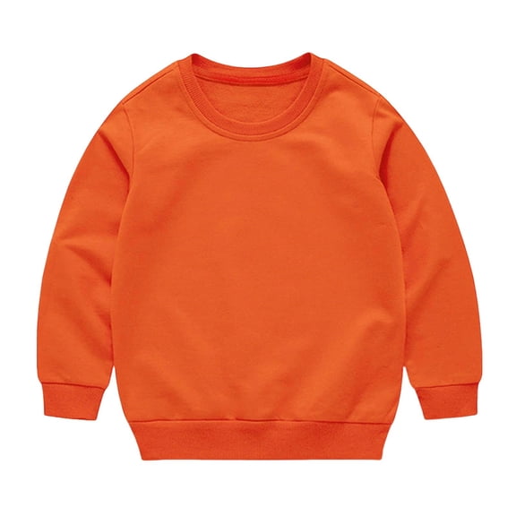 Posijego Kids Boys Girls Sweatshirt Cotton Tees Tops Long Sleeve Shirt Toddler Pullover T-Shirts