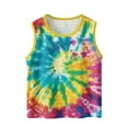 thumbnail image 1 of Posijego Kids Boys Girls Tie Dye Tank Top Toddler Sleeveless Shirts Summer Casual Beach Vacation Tank Tees, 1 of 6