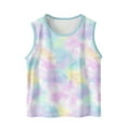 thumbnail image 1 of Posijego Kids Boys Girls Tie Dye Tank Top Toddler Sleeveless Shirts Summer Casual Beach Vacation Tank Tees, 1 of 6