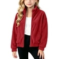 thumbnail image 1 of Posijego Kids Girls Boys Fleece Jackets Full Zip Casual Coats Spring Fall Sherpa Outerwear for Toddler, 1 of 9