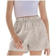 thumbnail image 1 of Posijego Kids Girls Pajama Shorts Elastic Waist Plaid Printed Pj Bottom Sleep Shorts Casual Beach Shorts for Girls, 1 of 7