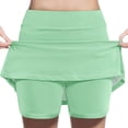 thumbnail image 1 of Posijego Kids Girls Tennis Skorts Built-In Shorts High Waisted Athletic Running Skirt Summer Sports Skirts Activewear, 1 of 6