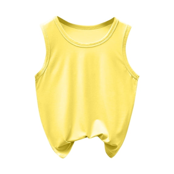 Posijego Kids Toddler Tank Tops Athletic Running Tanks Soft Lightweight Sleeveless Basic Undershirts for Boys Girls