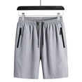 thumbnail image 1 of Posijego L-8XL Shorts for Men Casual Shorts with Zipper Pockets Men's Summer Beach Vacation Shorts, 1 of 4