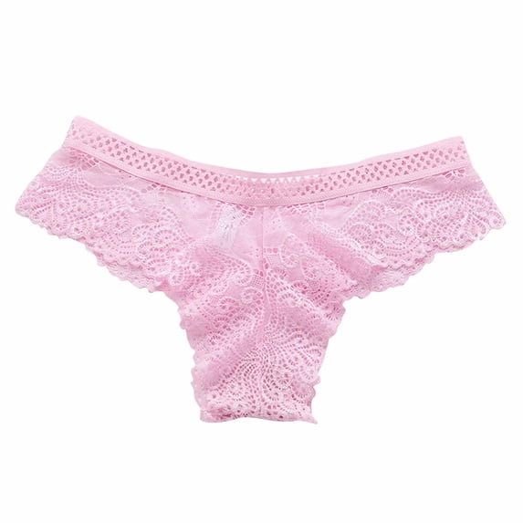 Posijego Lace Thongs for Women Breathable G-String Panties Low Waist Womens See Through Thong Underwear