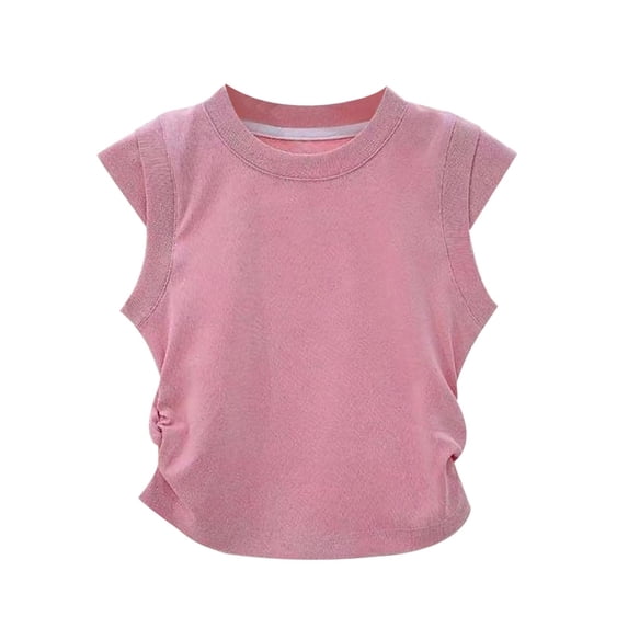Posijego Little & Big Girls Cap Sleeve Tank Tops Girls Summer Casual Athletic Running Tanks Sleeveless Shirts