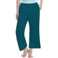 thumbnail image 1 of Posijego Little & Big Girls Wide Leg Pants Yoga Athletic Sweatpants High Elastic Waist Casual Lounge Pants, 1 of 3